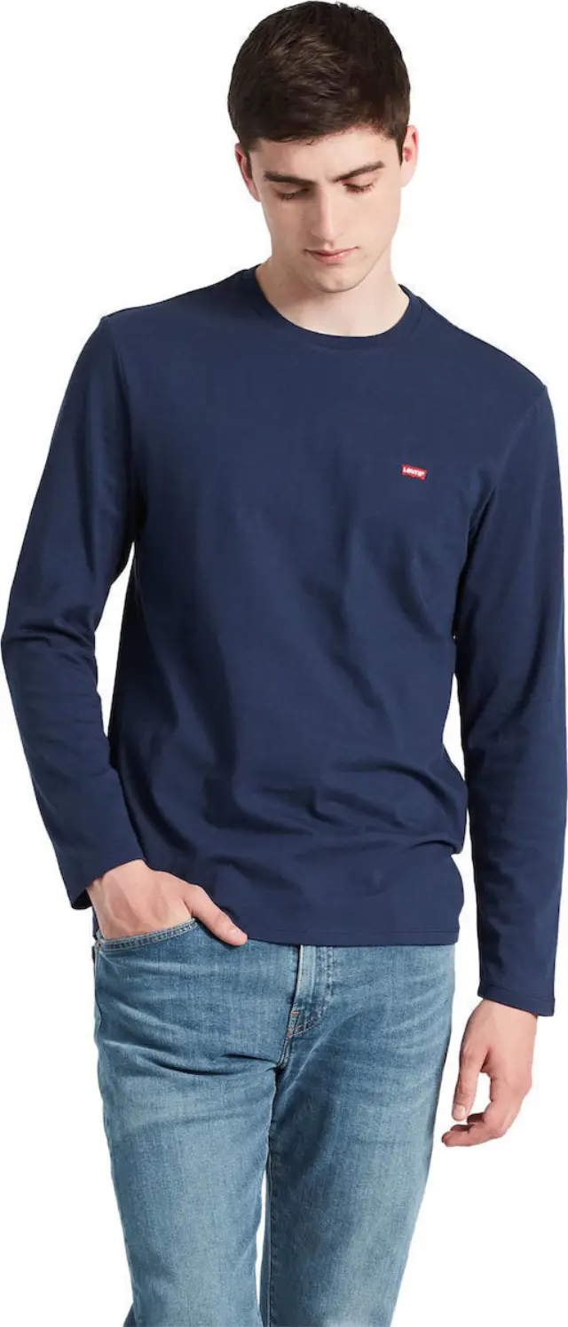 LS ORIGINAL HM TEE BLUES - LS COTTON PLUS PATCH Blue