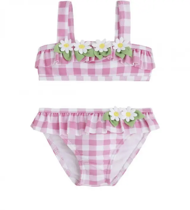Baby 6 μηνών έως 4 ετών Μαγιό καρό ροζ - 9M