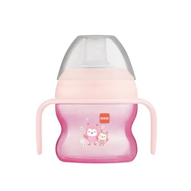 Mam Starter Cup 462 Εκπαιδευτικό Μπιμπερό Πλαστικό με Λαβές Ροζ 4m+ 150ml