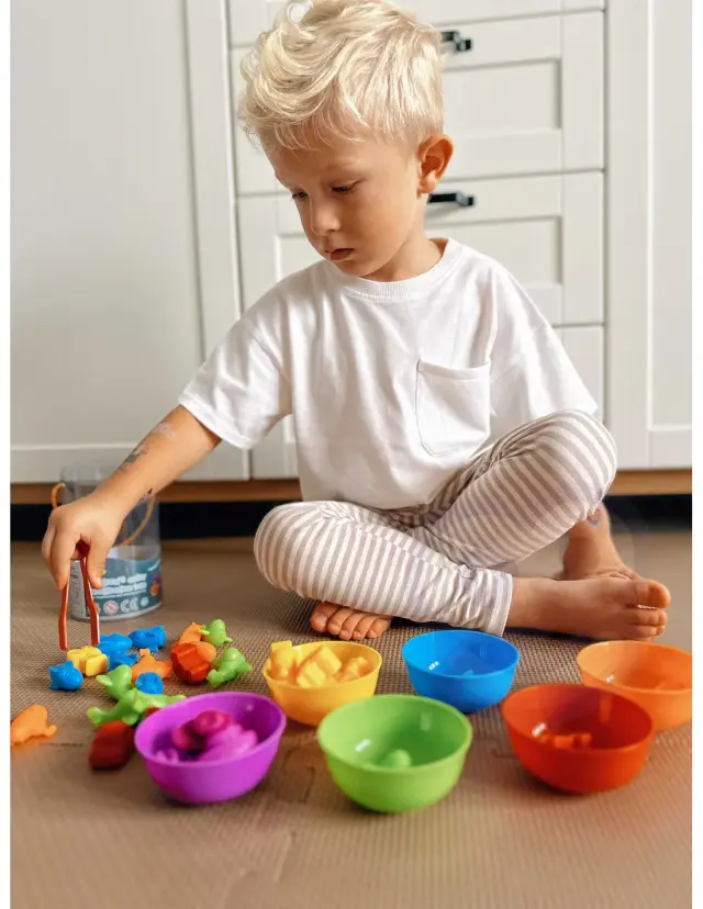 Woopie Εκπαιδευτικό Παιχνίδι Montessori Ταξινόμηση Χρωμάτων με Ζωάκια 44τμχ 3