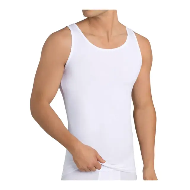 Sloggi Ανδρικό Φανελάκι Τιράντα 24/7 SH 02 Vest - Διπλό Πακέτο, Χρώμα Λευκό 2