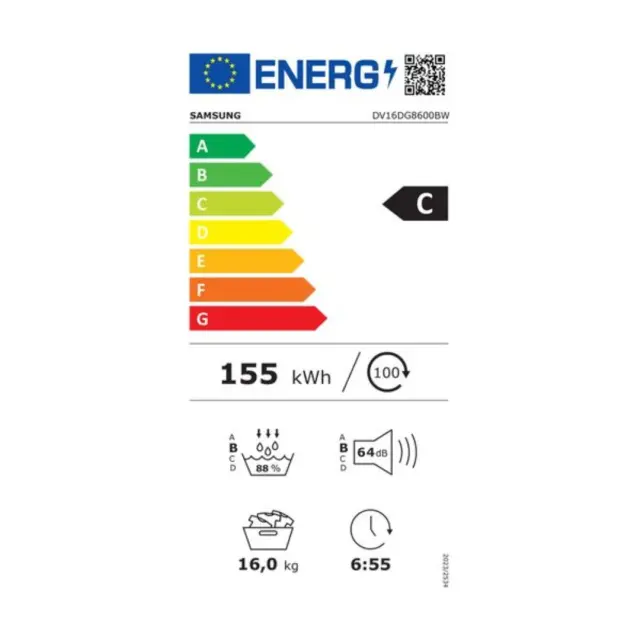ΣΤΕΓΝΩΤΗΡΙΟ 16kg DV16DG8600BWU4 SAMSUNG A+++/C 3