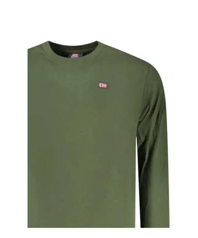 Norway Nautical School - Ανδρικό T-shirt Μακρυμάνικο 856072-ARMY Χακί 3