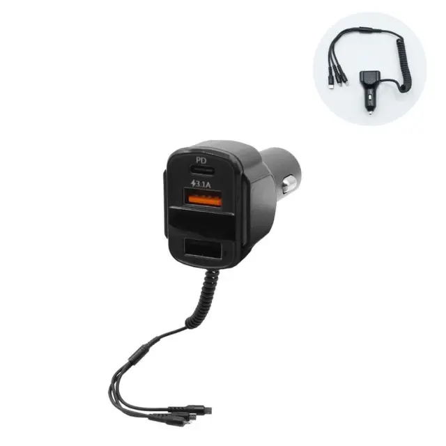 FM Transmitter με Βολτόμετρο 12V-24V με 2 USB – MP3 Player – Οθόνη LCD και 3 Καλώδιο Φόρτισης 3 in 1 K4