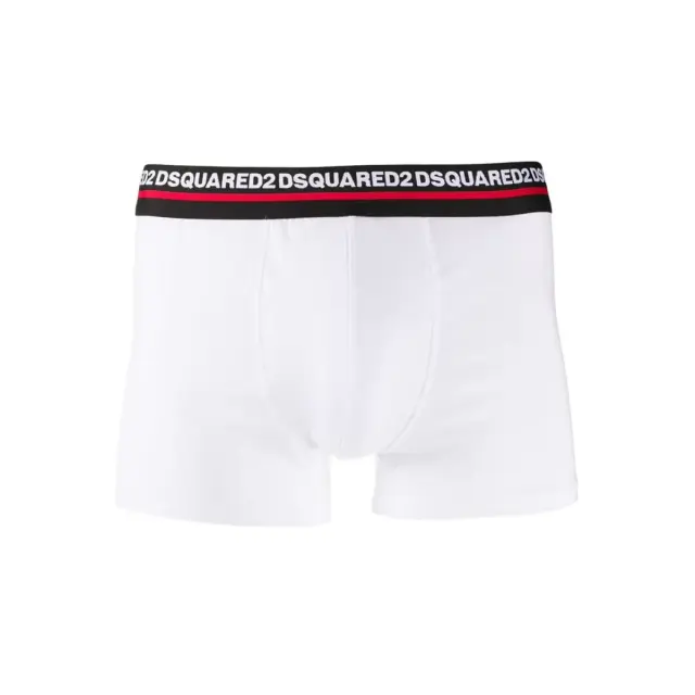 DSQUARED2 Ανδρικό Boxer Stripe Logo - Διπλό Πακέτο, Χρώμα Λευκό - S 2