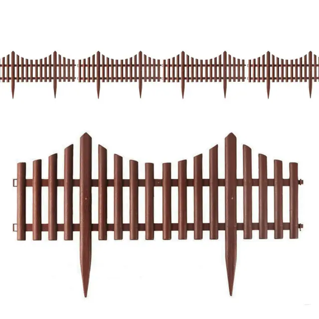 Grasher Πλαστική Μπορντούρα Κήπου 2.3m x 33Υcm (4τμχ) Καφέ / 103728 2