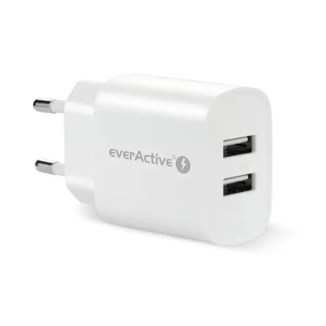Charger EVERACTIVE 2 x USB 2.4A white