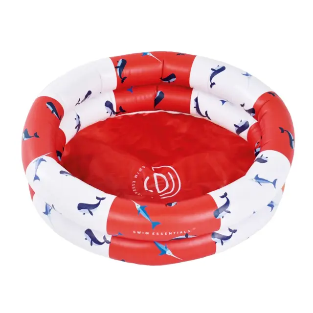 Swim Essentials Φουσκωτή Πισίνα Ø60εκ. "Red-White Whale" 934990
