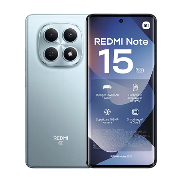 Xiaomi Redmi Note 15 5G NFC Dual Sim 8GB RAM 256GB - Blue