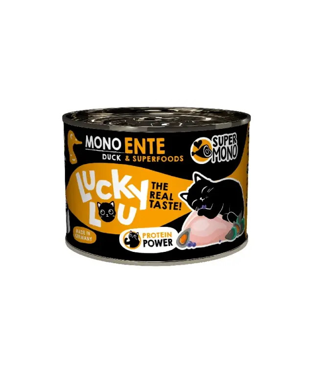 Lucky Lou SuperMono Πάπια (με BlueBerries & Πρασινόχειλο Μύδι) 200gr