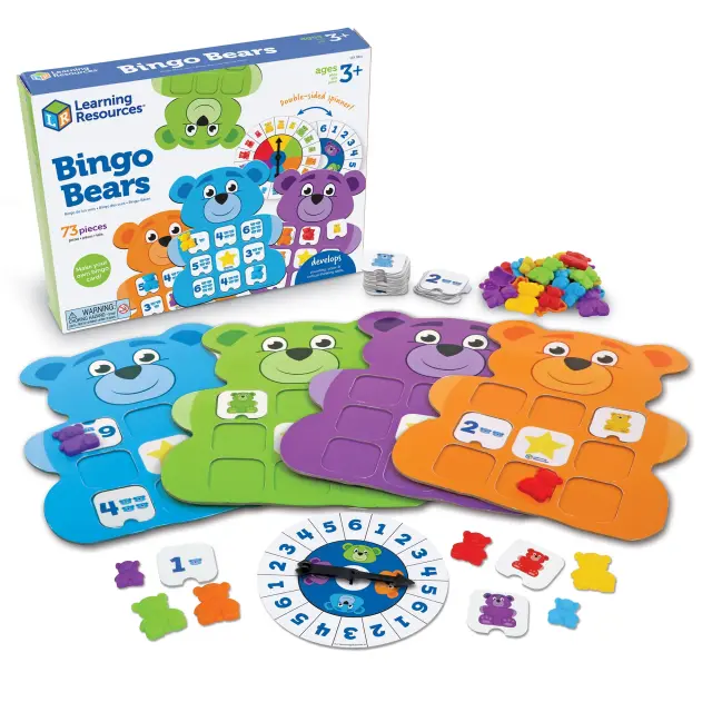 Learning Resources Εκπαιδευτικό Επιτραπέζιο Bingo Bears 2–4 Παίκτες (3+ ετών) LER0841