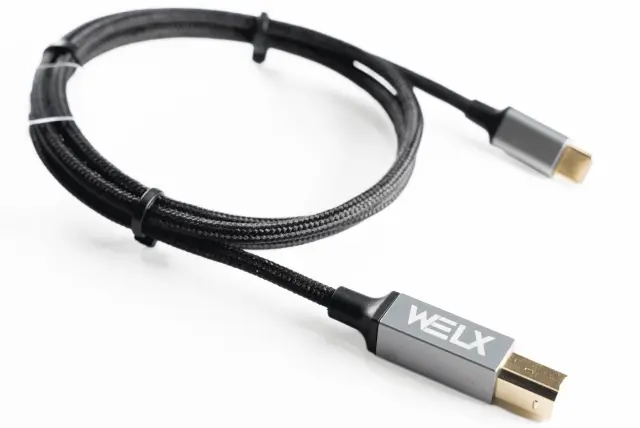 WELX Premium USB-C to USB-B Cable – 1.5m (R4)
