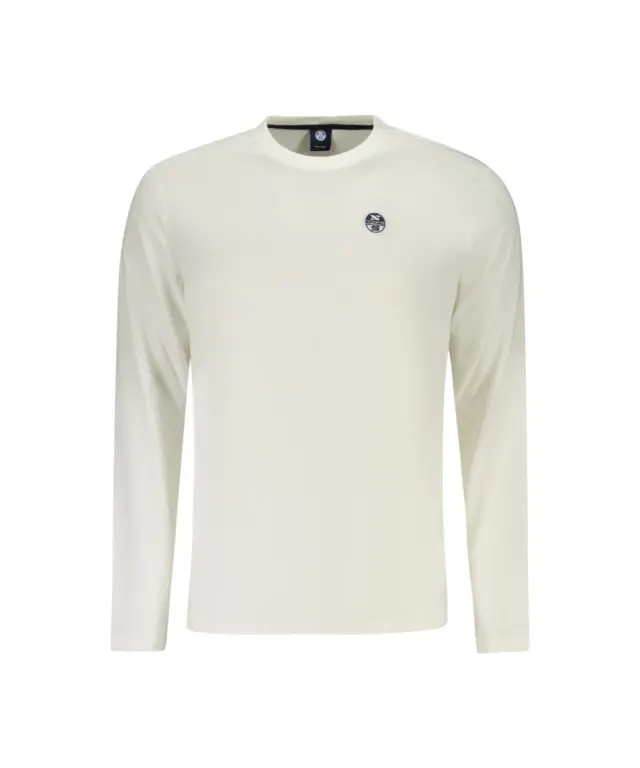 North Sails - Μακρυμάνικη Μπλούζα T-Shirt Regular Fit 996034-000-0105 Λευκό