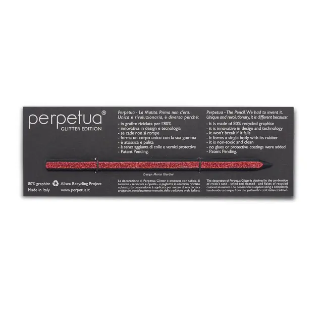 Perpetua Glitter Pencil Red