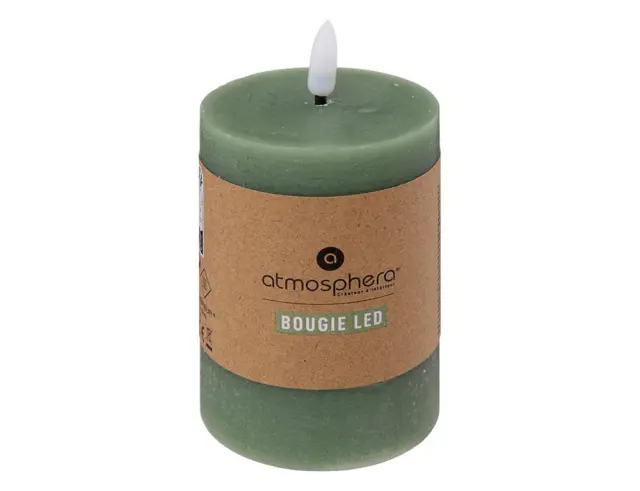 Διακοσμητικό Κερί LED Molia Atmosphera με διαστάσεις 7x7x12.5cm - Green 200665C 2