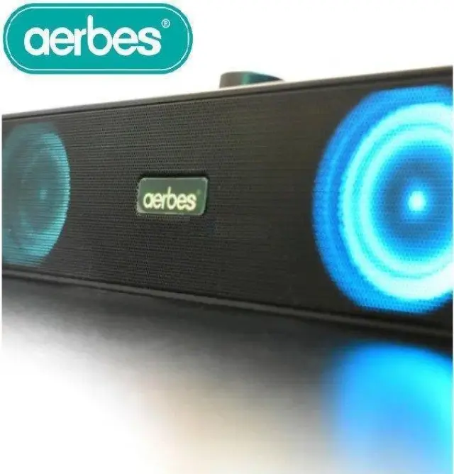 AB-D386 Ηχεία Υπολογιστή 2.0 με RGB Φωτισμό σε Μαύρο Χρώμα 2