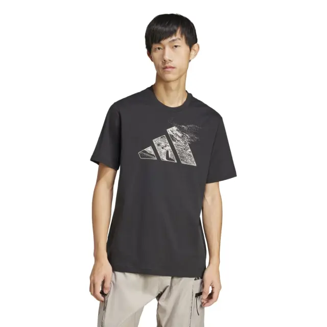 adidas City Escape Logo Graphic T-Shirt (JI6788-Black) - Μαύρο - M