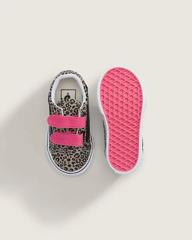 Βρεφικό Παπούτσι για Κορίτσι Vans Old Skool V Leopard Pop Incense/Pink Velvet (Μεγέθη 20-26) ΠΟΛΥΧΡΩΜΟ 3