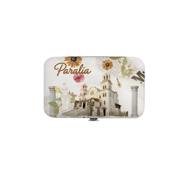 Κασετίνα περιποιήσης νυχιών σε θήκη Souvenir - Σετ 12 τεμάχια - Paralia - 871868