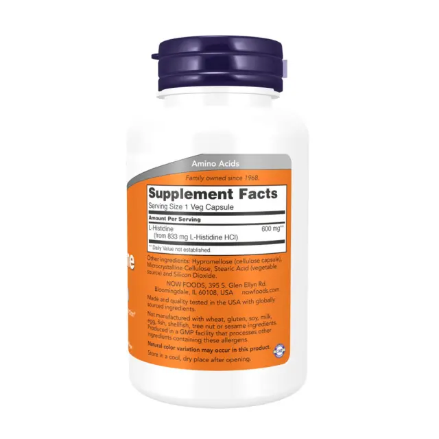 Now Foods L-Histidine 600 mg 2