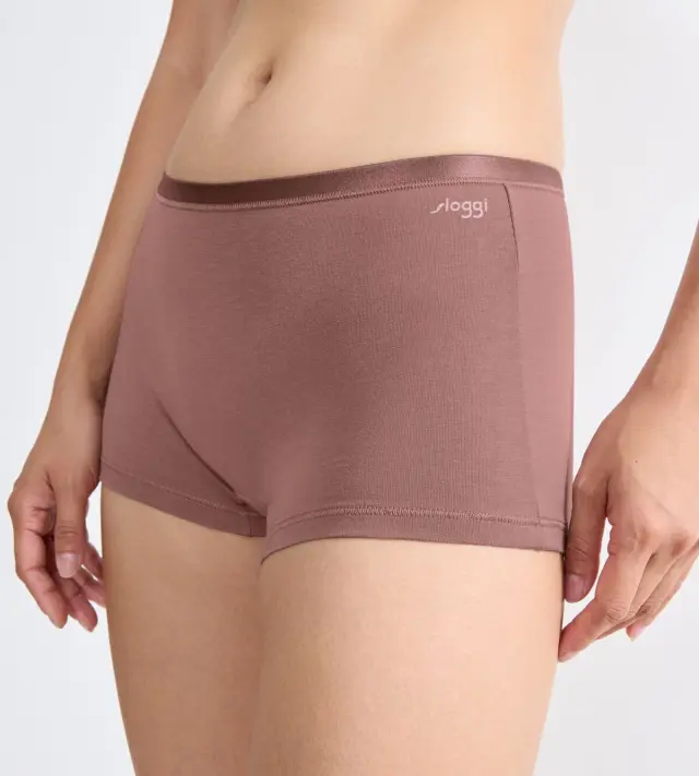 Sloggi Σλιπ Μποξεράκια Go Daily Cotton Short 3-Pack Κακάο - S 3