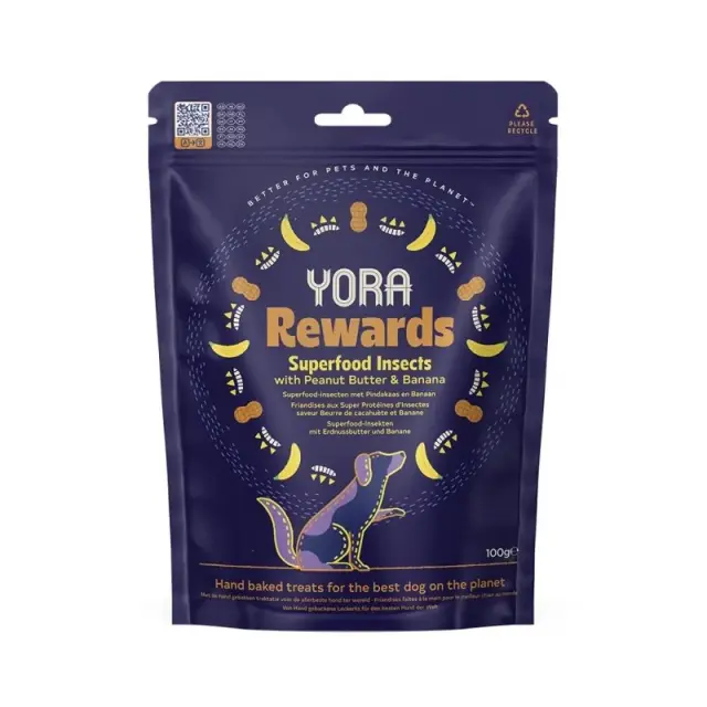 Yora Rewards Λιχουδιές Σκύλου με Φυστικοβούτυρο & Μπανάνα 100gr