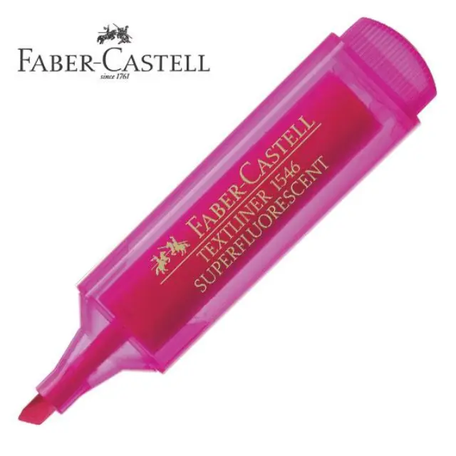 Μαρκαδόρος Υπογράμμισης Faber Castell 1546 Ροζ 154628