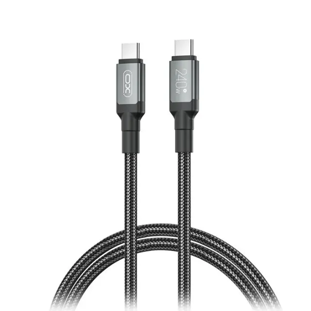 Καλώδιο USB High-Speed Type-C αρσ. - Type-C αρσ. 240W, 1m σε μαύρο χρώμα