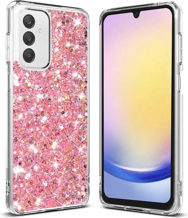 Techsuit® Sparkly Glitter Θήκη για Samsung Galaxy A25- Pink