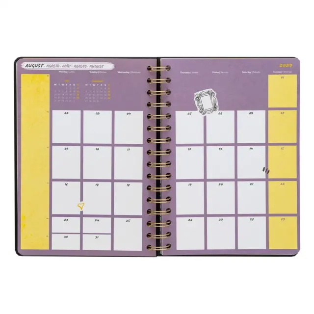 HMEΡΟΛΟΓΙΟ ΑΤΖΕΝΤΑ FRIENDS 2027 A5 WEEK VIEW FULL YEAR DIARY AAESVA52704 3