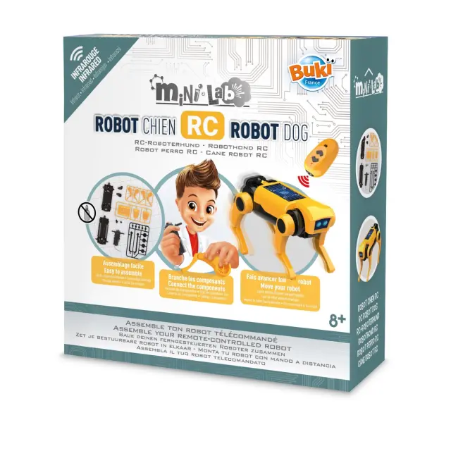 Buki France Mini Lab RC Robot Dog Σετ Κατασκευής Τηλεκατευθυνόμενου Ρομποτικού Σκύλου (8+ ετών) 3019