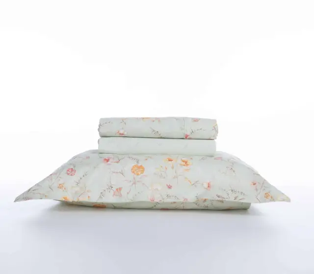 ΣΕΤ ΣΕΝΤΟΝΙΑ ΒΑΜΒΑΚΟΣΑΤΕΝ KING SIZE MIMOSA 270X280 NEF-NEF HOMEWARE GREEN 3