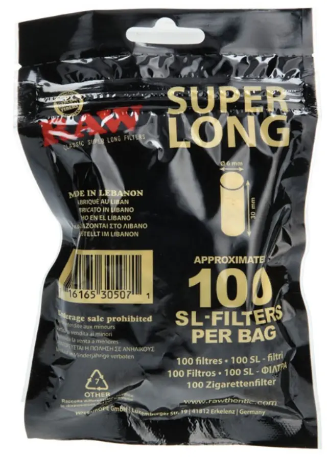 RAW Φιλτρoτζιβάνα Super Long - Ακατέργαστη Slim SL30 2