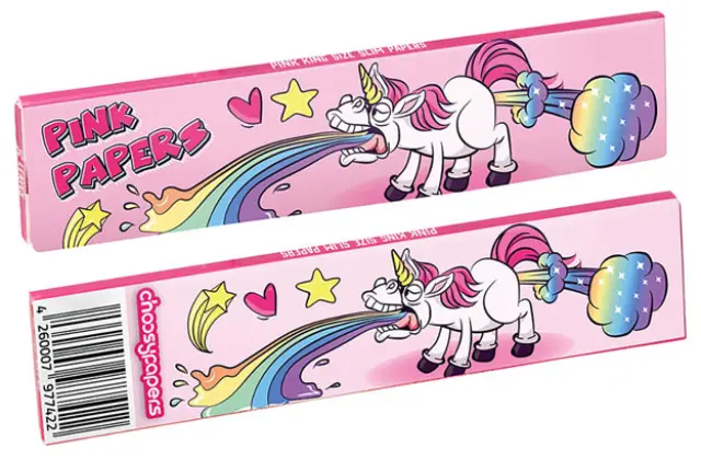 Choosypapers Χαρτάκια King Size Slim 32φ. - Puking Unicorn