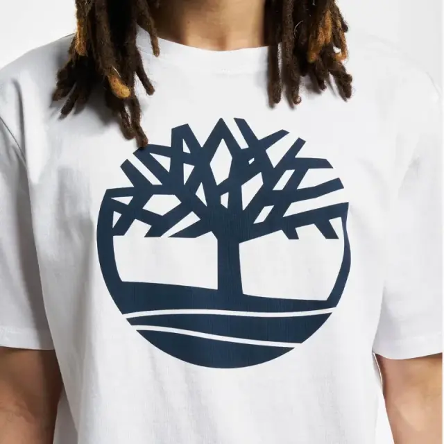 Timberland - Ανδρικό T-shirt Mε Λογότυπο Timberland River Tree TB0A2C6S-100 Λευκό - M 2