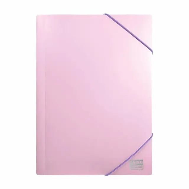 Typotrust Φάκελος Πλαστικός με Λάστιχο A4 Double Ροζ/Μωβ (FP16800-09)