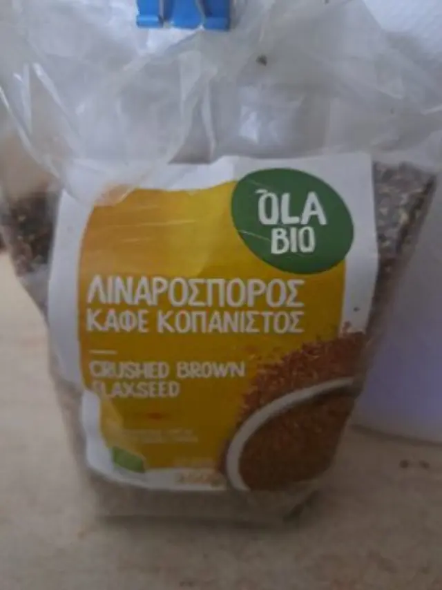 Λιναρόσπορος καφέ κοπανιστός, Bio, Όλα Bio, 350γρ