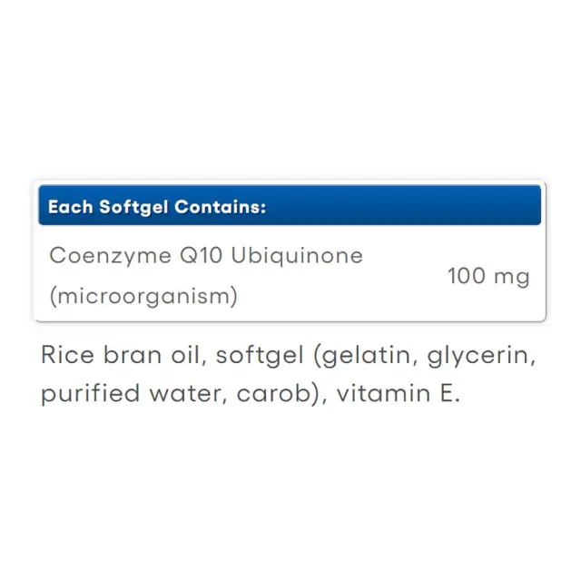 Natural Factors Coenzyme Q10 100 % Natural 100 mg 2