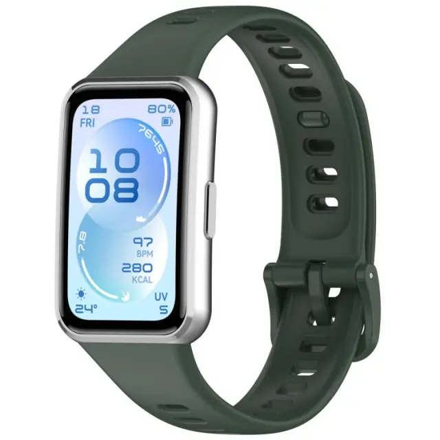 Λουράκι Σιλικόνης για Huawei Band 11/11 Pro-Dark Green OEM