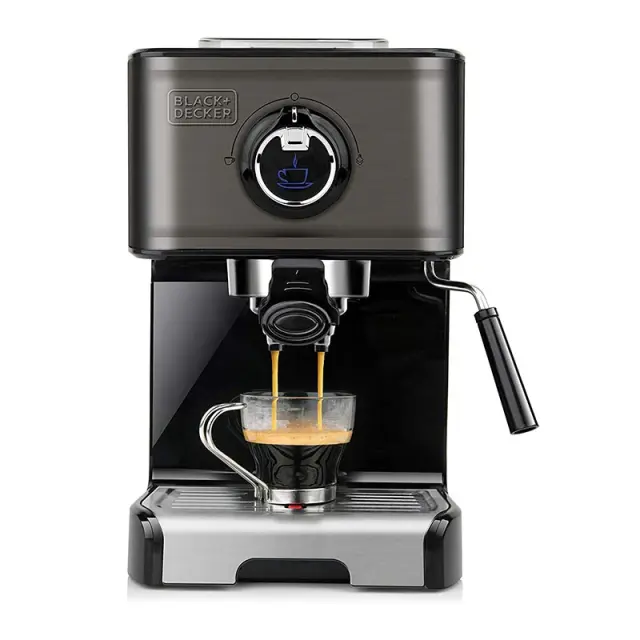 Black + Decker Espresso Coffee Maker 1200W BXCO1200E Black Black