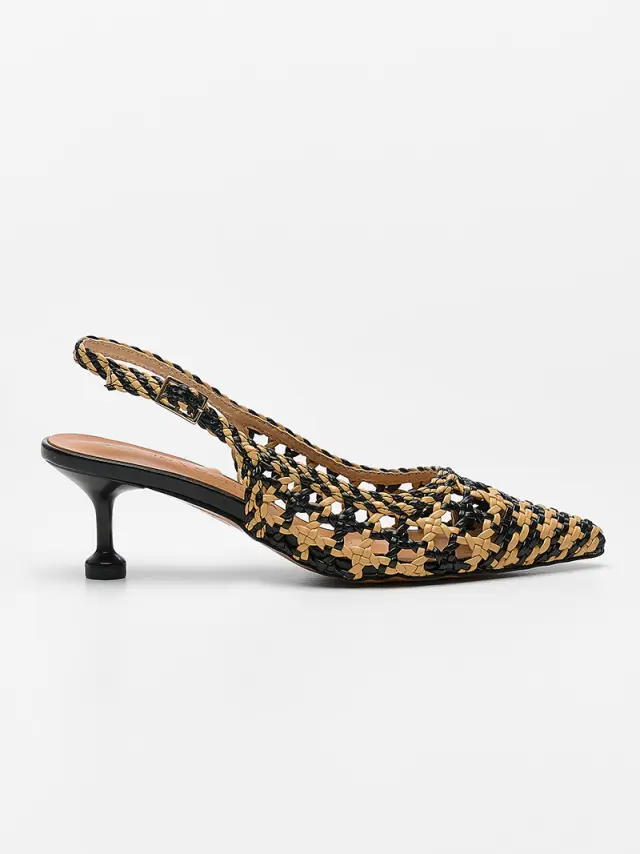 Donna Serena Γόβες Γυναικείο Άλλα Υλικά Μαύρο DSE/125563 BLACK/MUSTARD 3