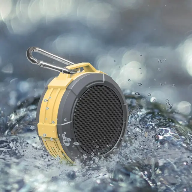 Φορητό Ηχείο Εξωτερικού Χώρου Bluetooth Maxton Telica MX51 3W IP5 Κίτρινο με Ενσωματωμένο Μικρόφωνο Audio-in MicroSD 2