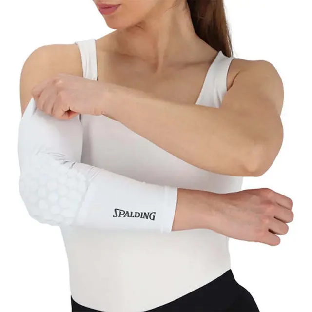 Spalding Adult Compression 1 Arm Sleeve With Honeycomp Padding Basketball Άσπρο SPACOBL008 (Spalding)