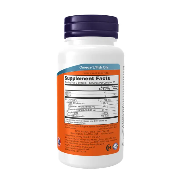 Now Foods Neptune Krill Oil 500mg 60 μαλακές κάψουλες 2