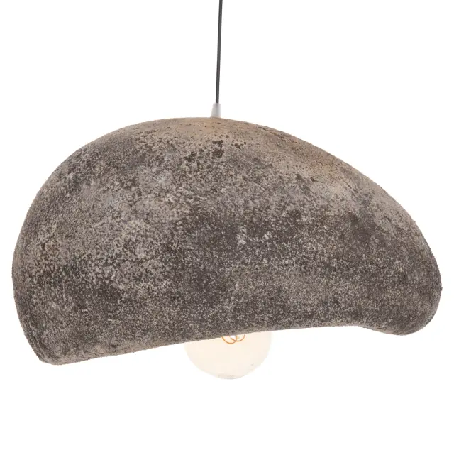 Φωτιστικό οροφής με όψη πέτρας Stoner (M) γκρι--55x45x40 εκ.