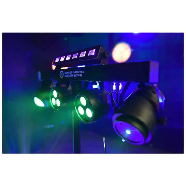 LIGHT4ME T-BAR LED PAR FLOWER BALL LASER UV STROBE disco lighting multieffect 2