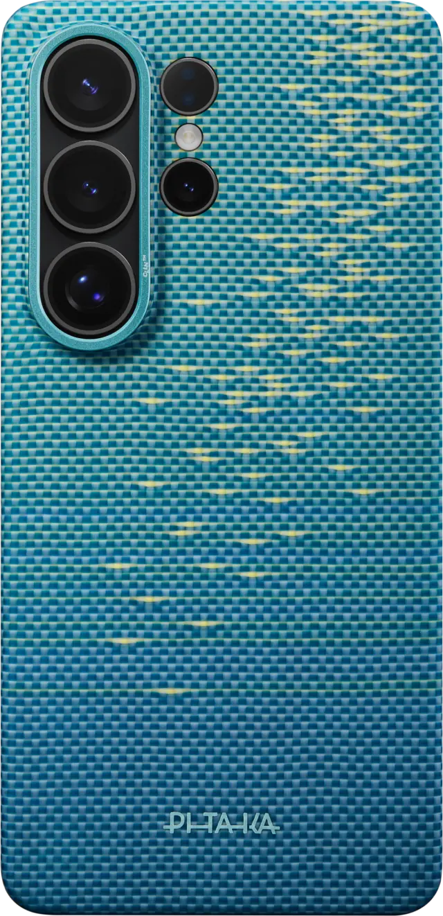 Pitaka Edge Case, Lucid Blue (Aaron Button) - Samsung Galaxy S26 Ultra 2