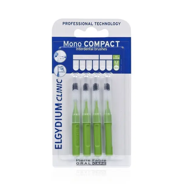 ELGYDIUM Clinic Mono Compact 1.1mm, Μεσοδόντεια βουρτσάκια, για την απομάκρυνση της πλάκας + των τροφών