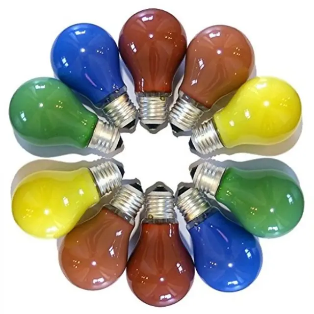 E27 15W colored set (10pcs)