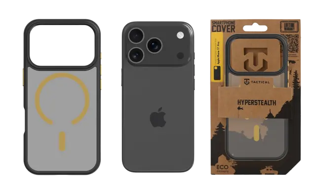 Tactical MagForce Hyperstealth 2.0 Cover for Apple iPhone 18 Pro/17 Pro Black/Yellow 3